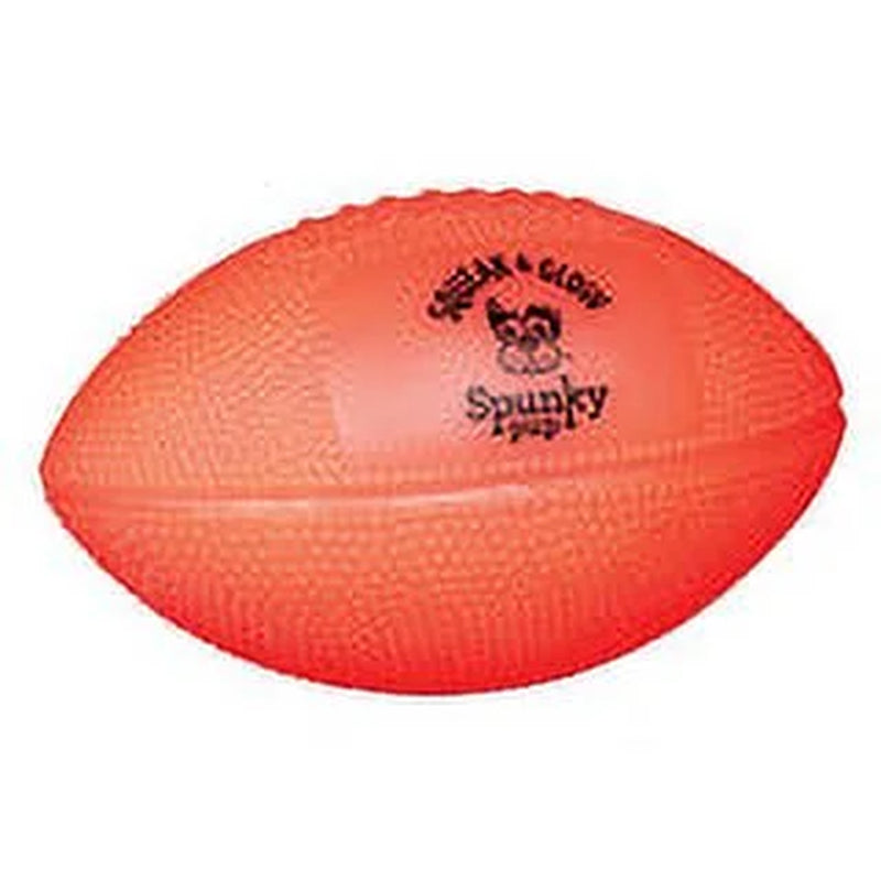 (2 Pack)  Squeak & Glow Football Dog Toy